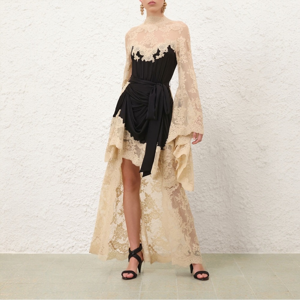 Zimmermann Hypnotic Satin Drape Dress Size0 - Picture 7 of 8